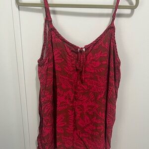 Torrid Red Floral Camisole Top